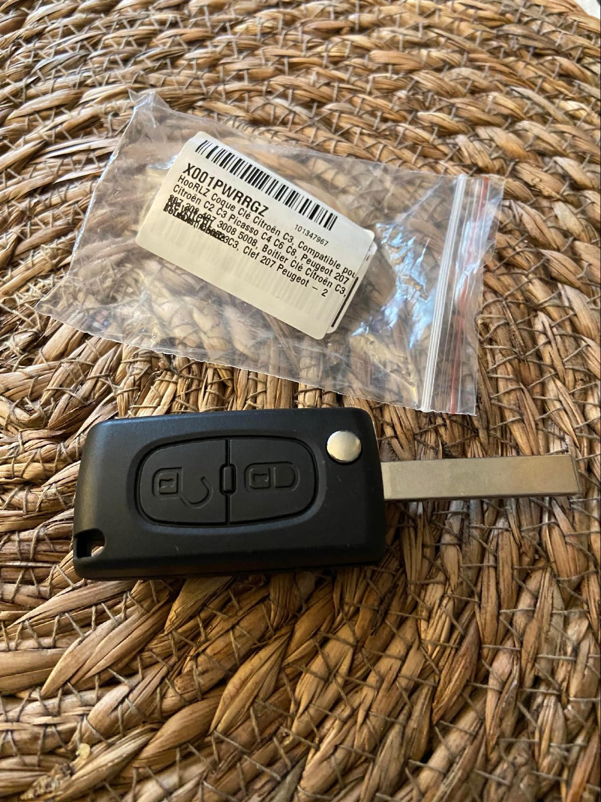 Lot De 2 Coques De Clé CE0536 Pour Peugeot Partner 107 207 307 407 208 308, Citroën C2 C3 C4 C5