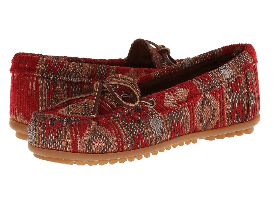 

Minnetonka Baja Moc (Red Fabric) Women's Shoes