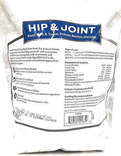 Miniatura 2 de 4health Tractor Supply Company Hip & Joint Beef Pea Sweet Potato Receta Galletas sin granos, bolsa de 3 libras
