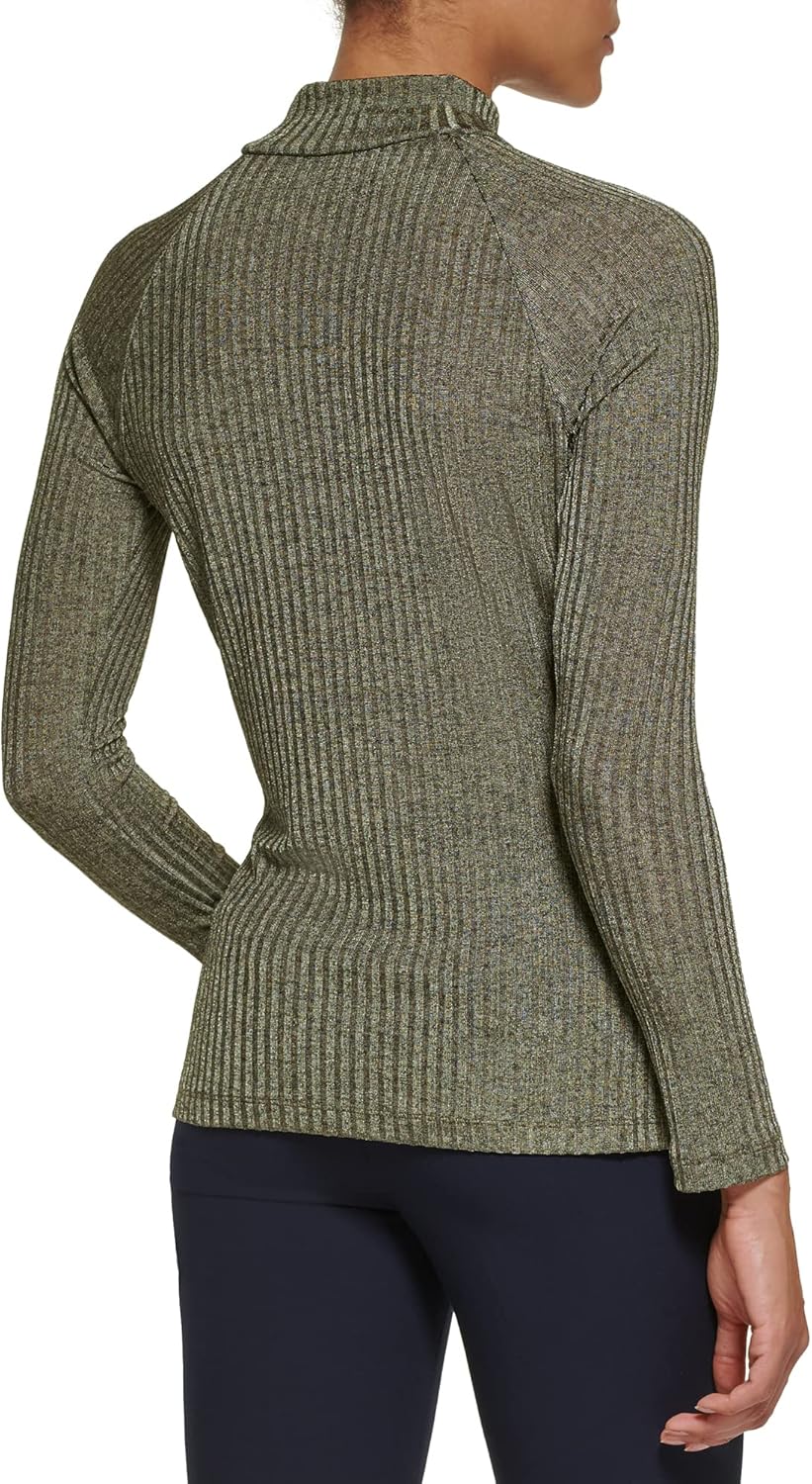 DKNY Womens Long Sleeve Cutout Knit Blouse - Image 3