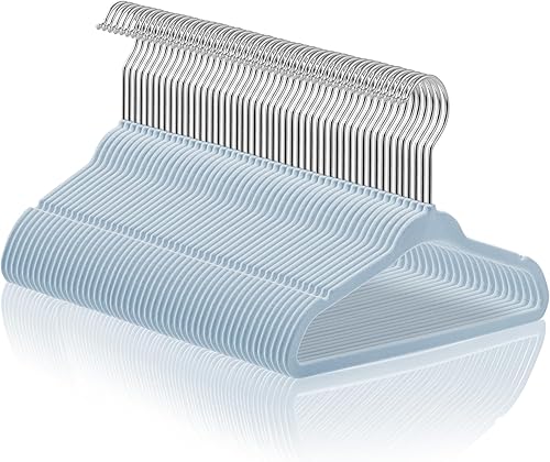 Casafield - 50 ganchos pequeños de terciopelo, tamaño de 11 pulgadas para ropa infantil y de niño pequeño