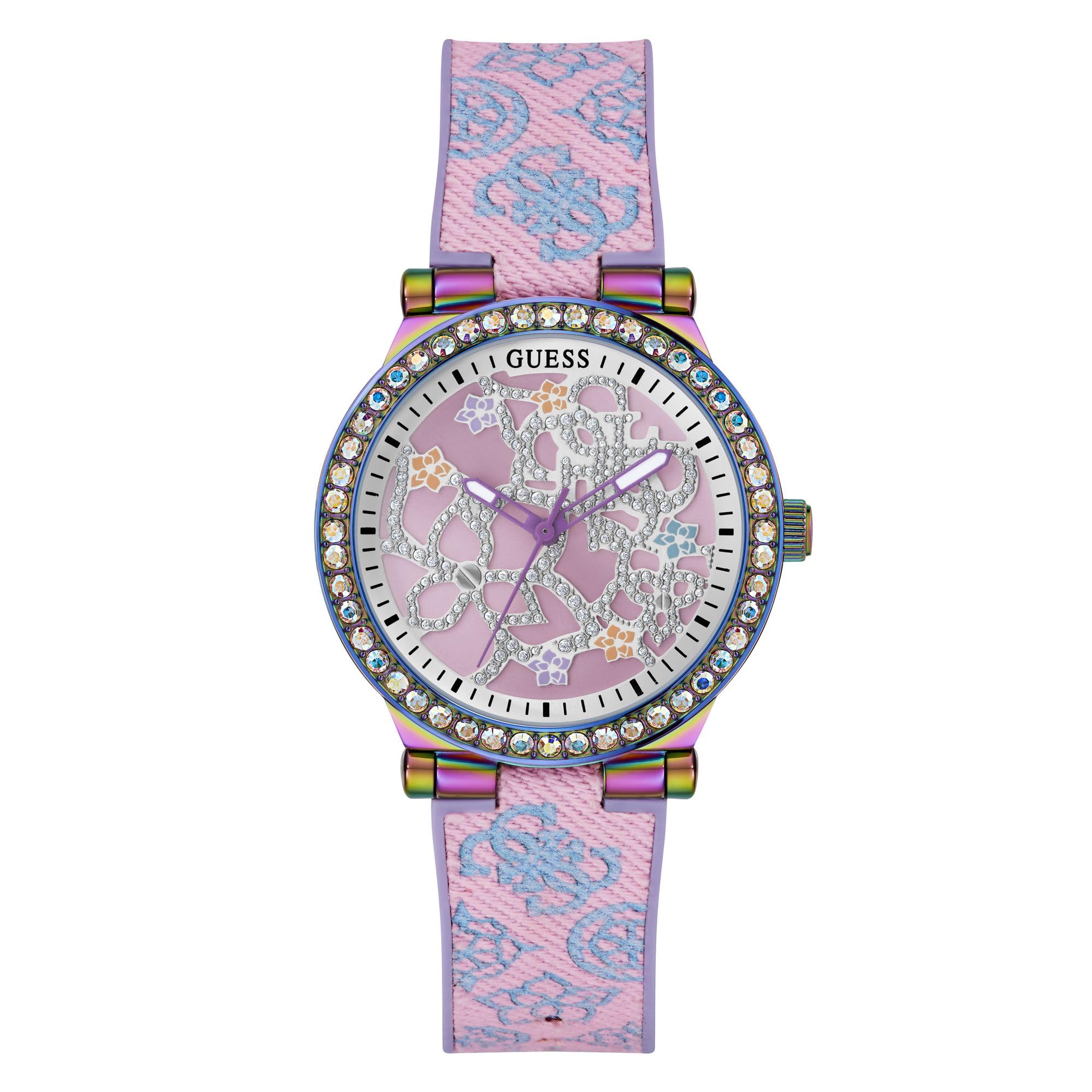 GUESS Silicone Women Pink Round Dial Analogue Watch- Gw0667L1 (B0CXXRFDQD) Amazon Price History, Amazon Price Tracker