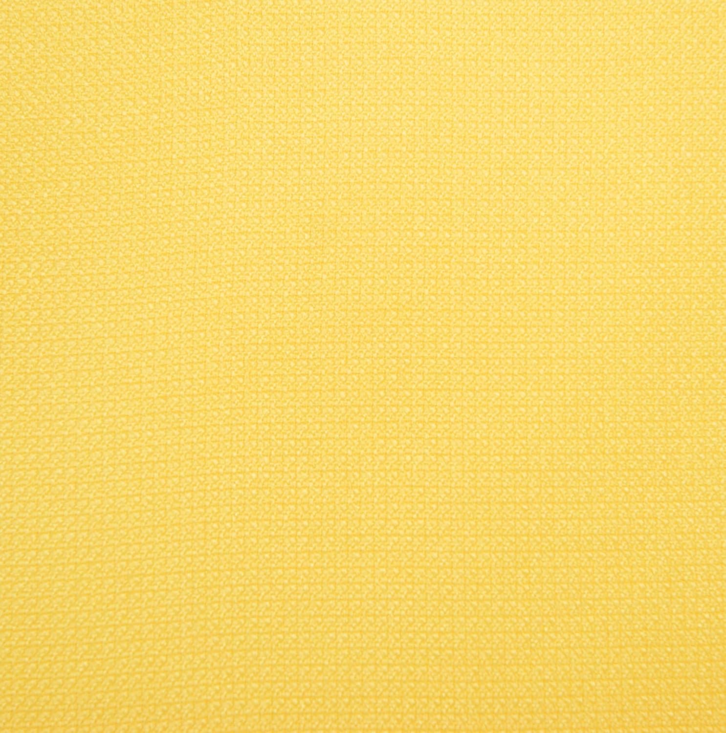 Yellow Sheer Polyester Grommet Kitchen Curtain Tier Pair