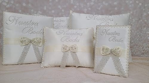 Miniatura 4 de A&amp;C Quinceañeras and More Wedding accessories Pillow set, Wedding Album Wedding Guest book Wedding Pillow Cojines de boda Our Wedding Pillows 2207