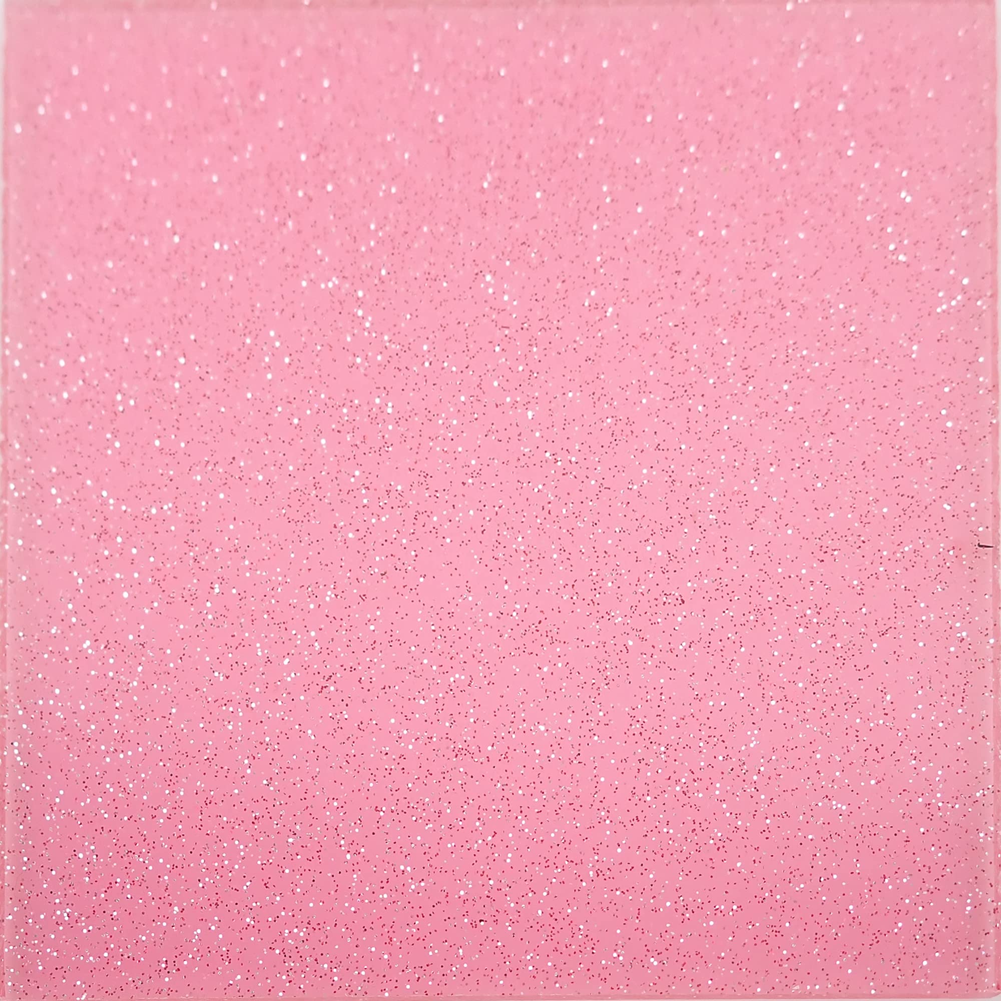 Incudo Pink Transparent Glitter Acrylic Sheet - 150x125x3mm
