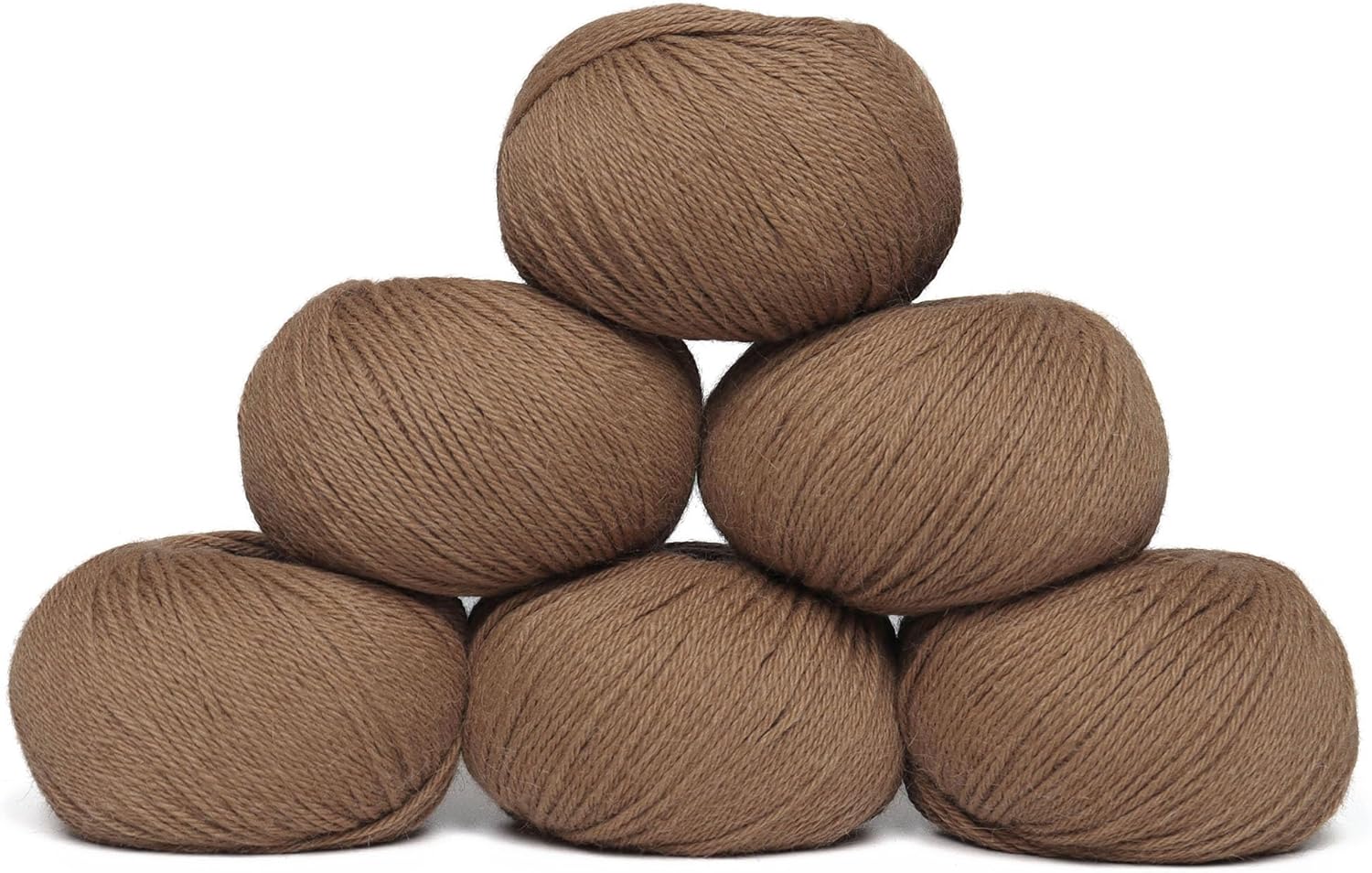 Origins - 100% Baby Alpaca Yarn Wool Set of 6 Skeins (300 Grams) DK Weight Made in Peru Natural Colors (Undyed) Heavenly Soft Perfect for Knitting and Crocheting (Sacred Soil, Origins 6 Skeins DK)