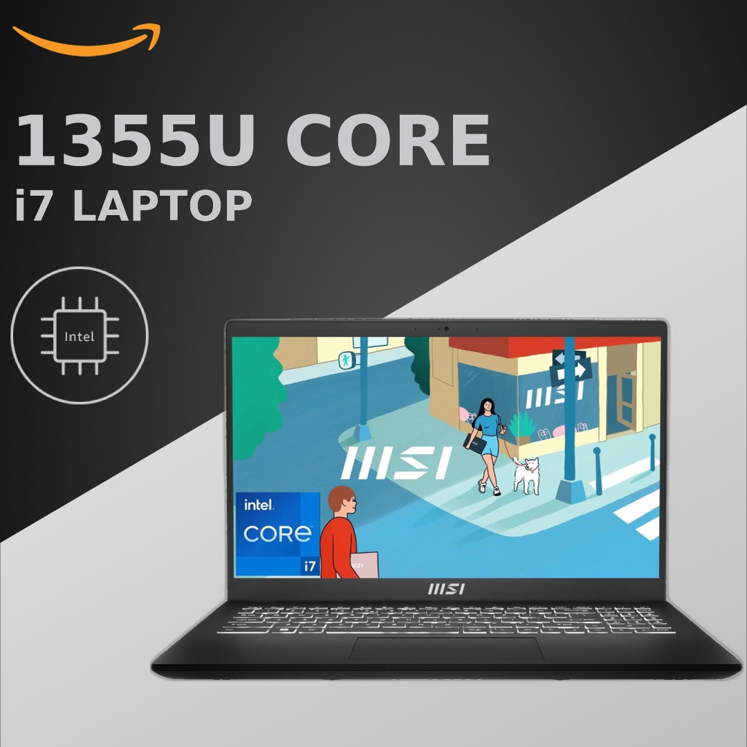 MSI Modern 15, Intel 13th Gen. i7-1355U, 40CM FHD 60Hz Laptop