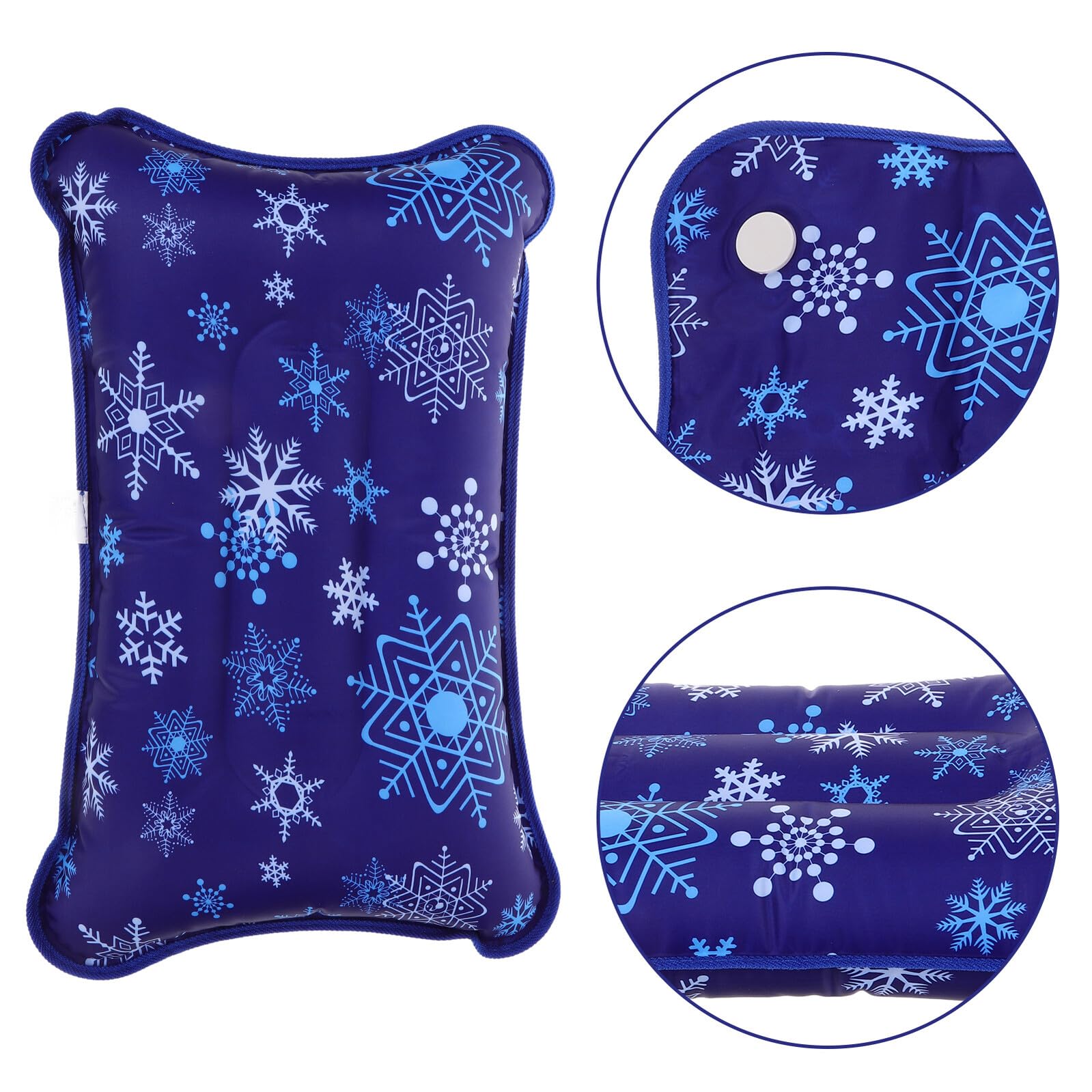 Ciieeo 3 Pièces Oreiller Rafraîchissant été Gonflable et Rempli Eau Polyvalent et pour Camping Voyage et Activités Plein Air