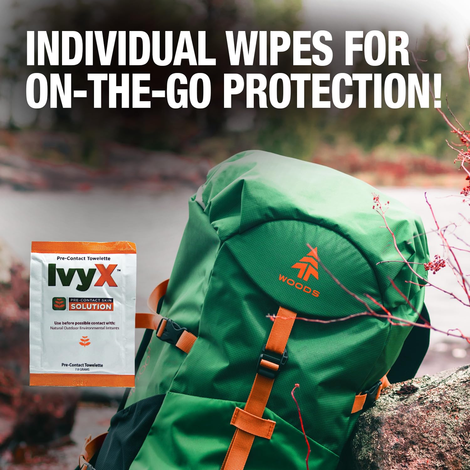 CoreTex Ivy X Pre-Contact Poison Ivy Wipes - Pack of 25 Single-Use Barrier Wipes to Help Prevent Itchy Rashes - Also Works on Poison Oak & Sumac Oils - Quick Dry & Chalk-Free Formula - Image 8
