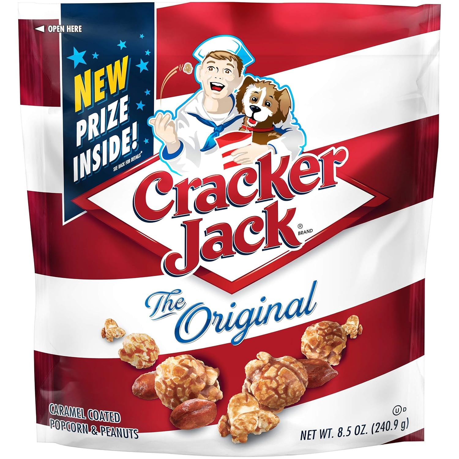 Cracker Jack Original Caramel Coated Popcorn and Peanuts 8