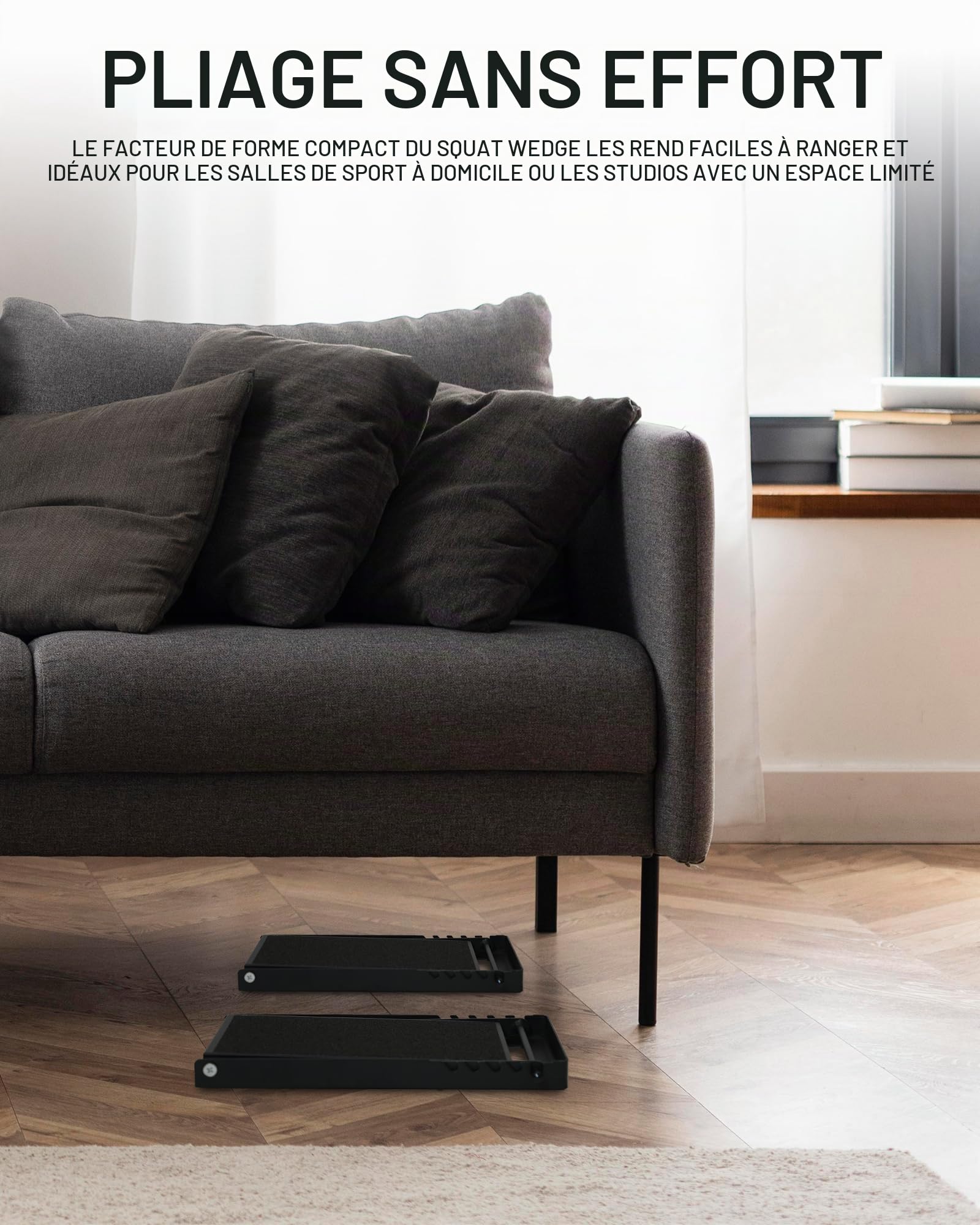 HVO Cales De Bloc Squat: Planche InclinéE étirement Jambes Mollets en LièGe Planche Mollet Wedge Block Capuchon Quantité 2