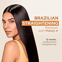 Vista 7 de KATIVA Kit de alisado de queratina brasileña - Keratina Alisado Brasileño + suero protector de calor Potion 4, suavizado sin formaldehído