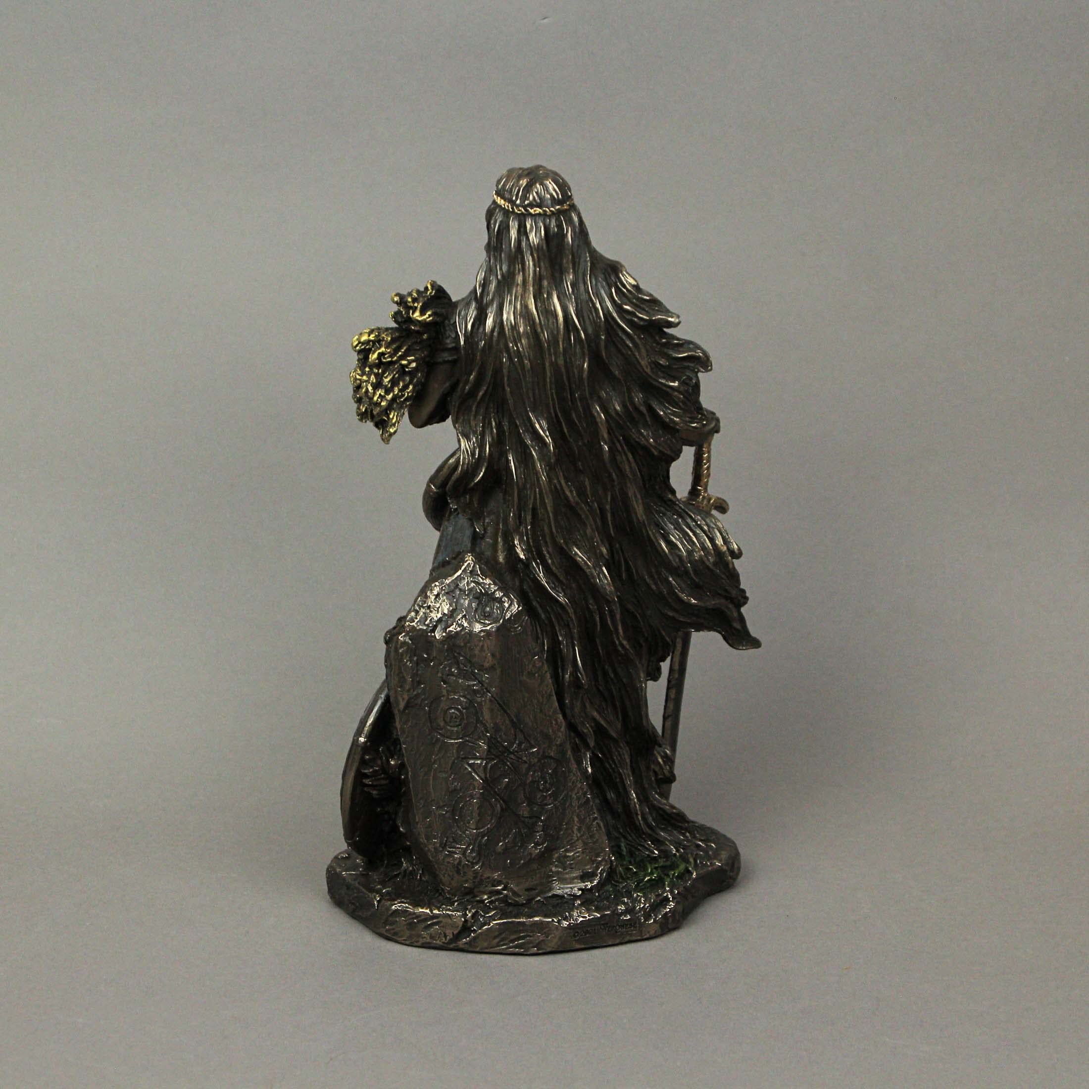 Hel Norse Goddess Of The Underworld Sitting On Throne Statue | Trukado - View #13