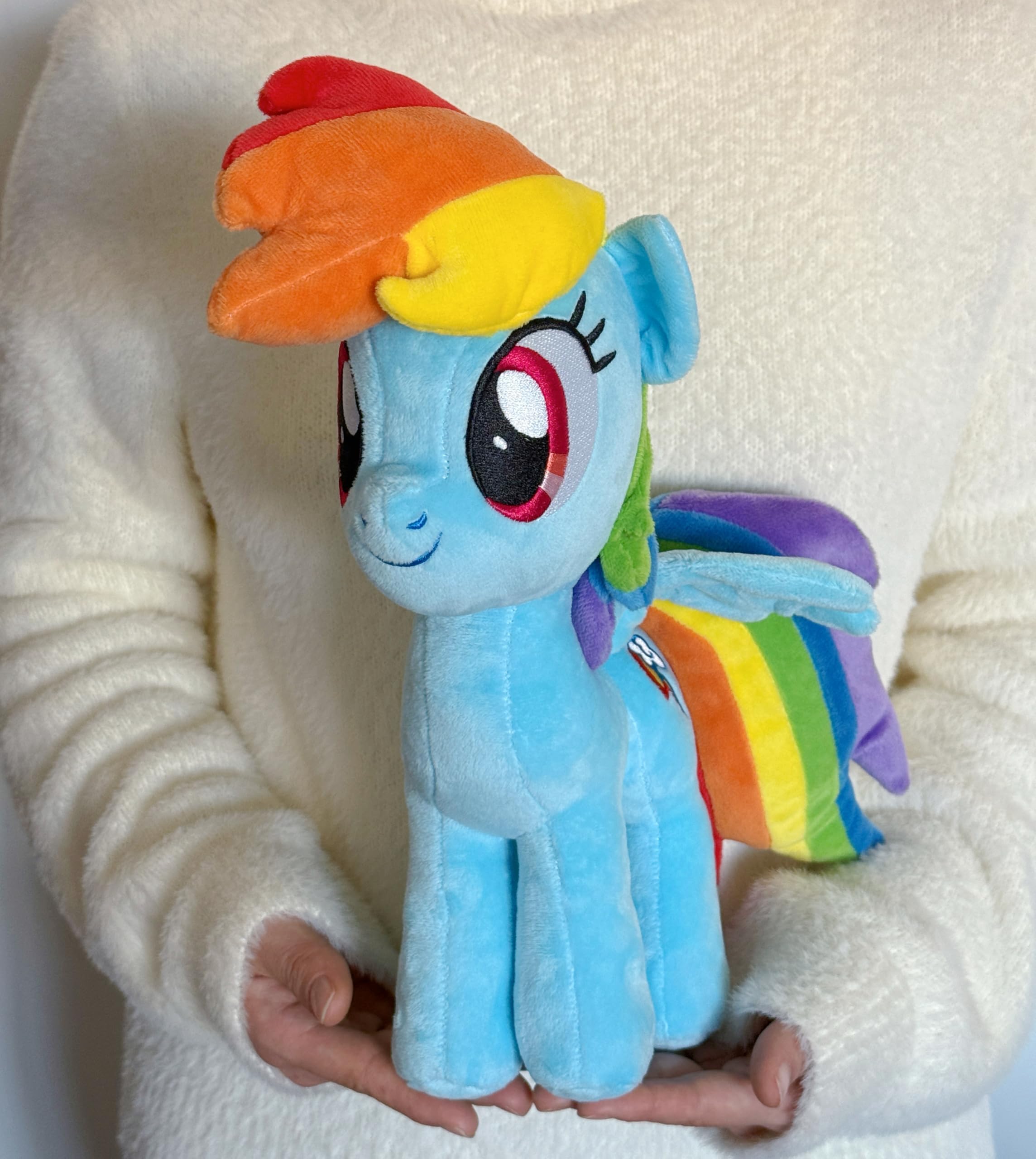 My Little Pony Rainbow Dash Plush โ 12-Inch Officially Licensed Stuffed Animal Toy โ Soft, Colorful, Cuddly Collectible for Kids, Girls, and Fans Ages 3+