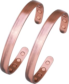 Smarter LifeStyle Elegant Copper Magnetic Bracelet for Men and Women, Adjustable Bracelet