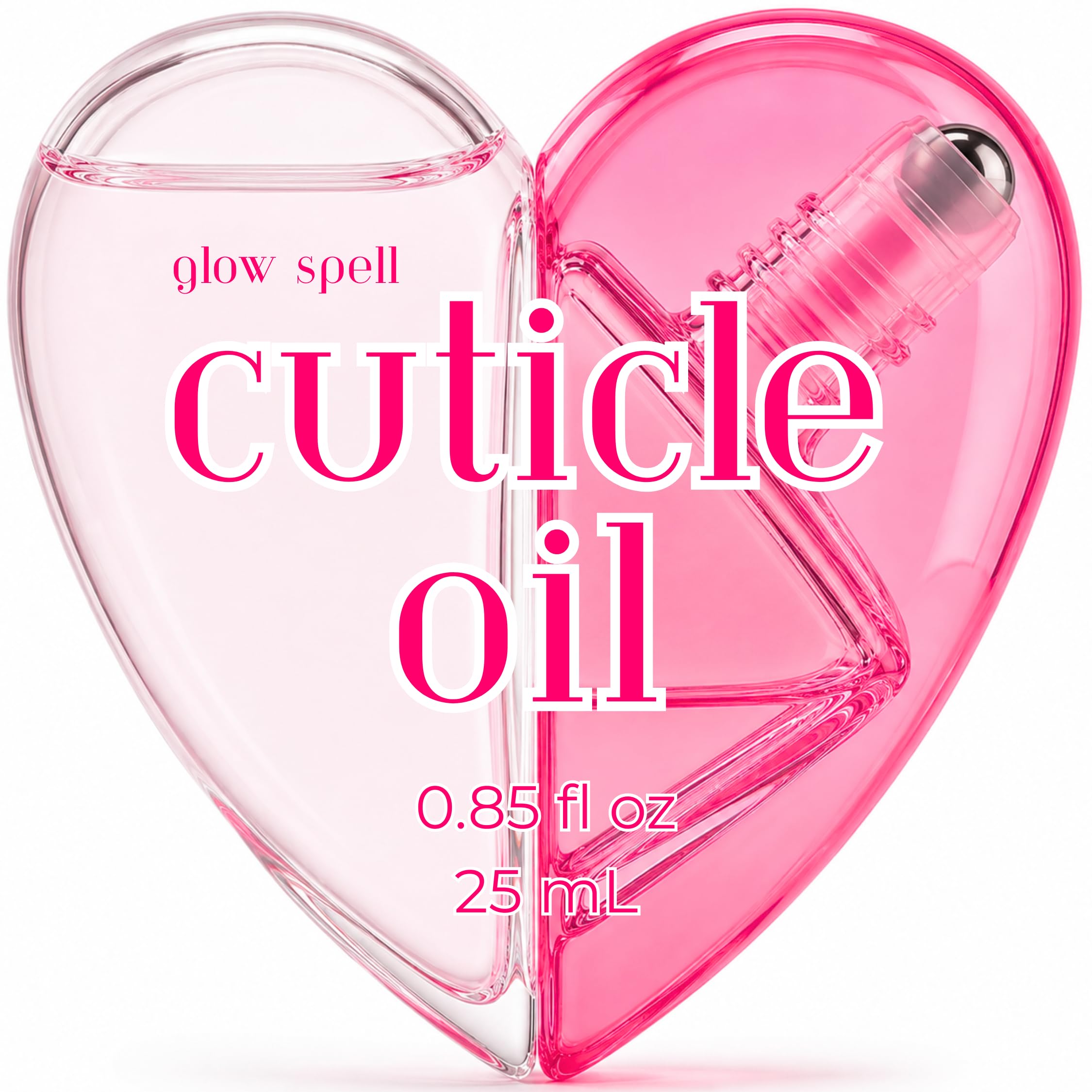 Cuticle Oil Roller Pen with Vitamin E & Jojoba Oil, Nail Strengthener Serum 0.85 Fl Oz (Pack of 1)