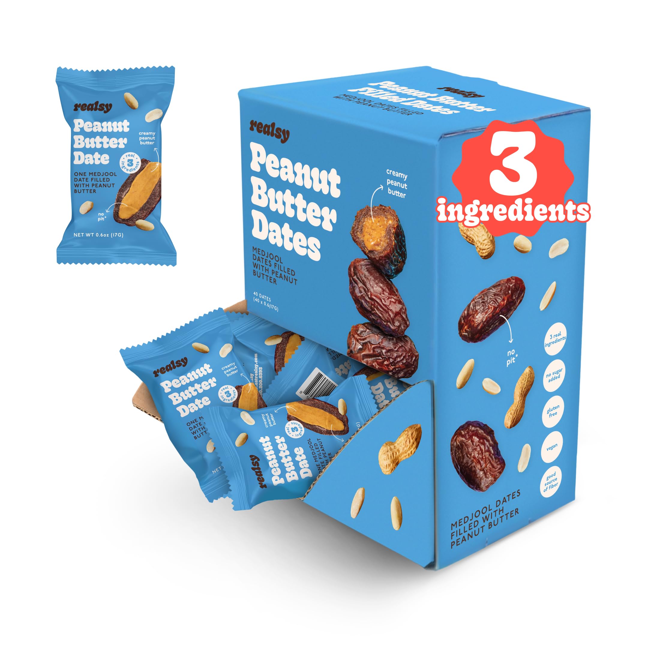 realsy Stuffed Medjool Dates - dried fruits and vegetables | Mubboo