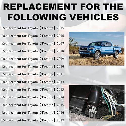 Miniatura 5 de Kit de resistencias de motor de ventilador HVAC compatible con vehículos Toyota Tacoma 2005-2017, la resistencia del soplador de A/C reemplaza