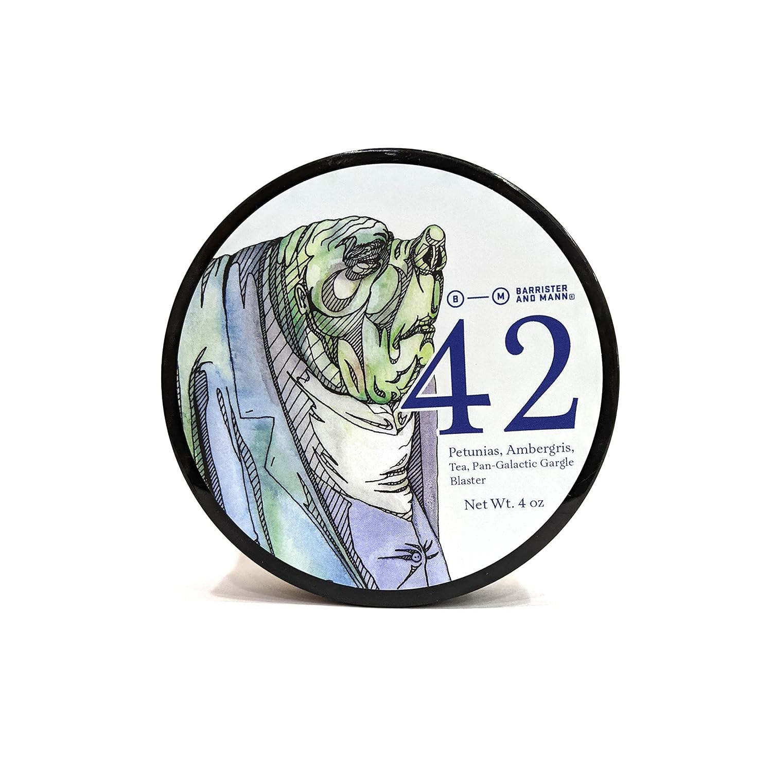 Barrister and Mann Shaving Soap - Dense, Rich & Creamy Lather Tallow Shaving Cream Puck Soap Bar Notes of Blackberry, Wood, Balsim Fir, Vetiver - Clean Smooth Natural Wet Shave 4 Oz (Muire Wood)