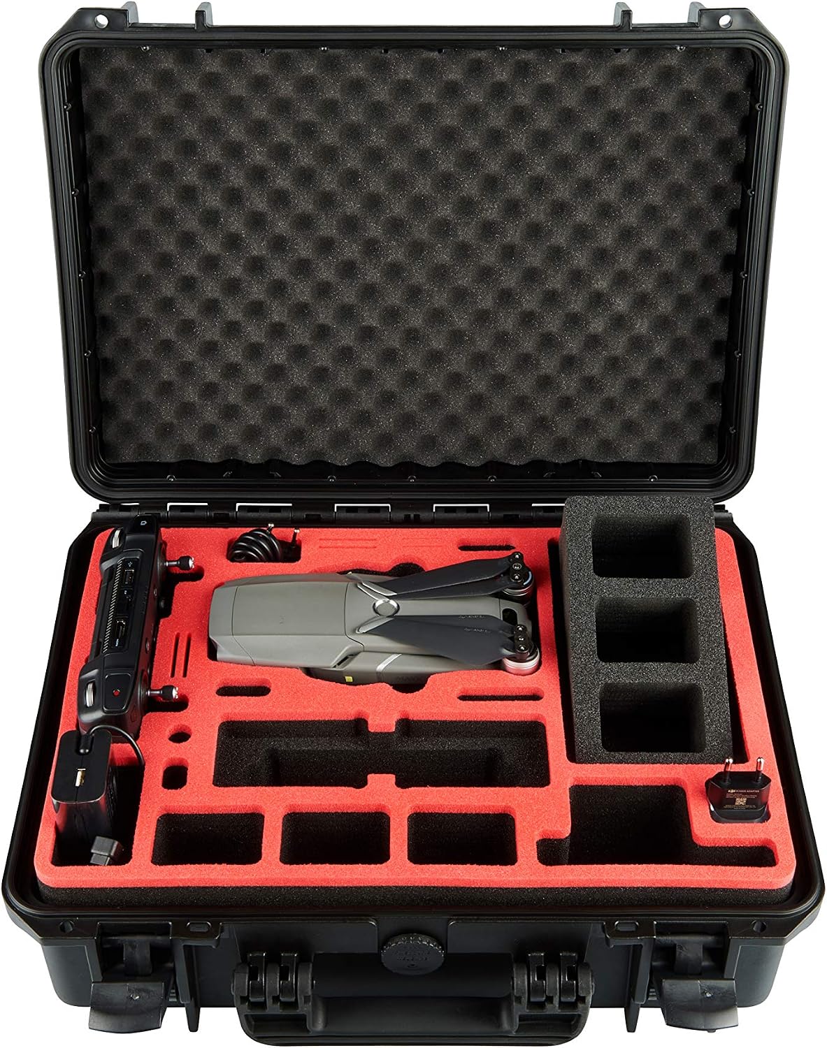 Best Cyber Monday 🔥 MC-CASES Carrying Case for DJI Mavic 2 Pro or Zoom and DJI Smart Controller - Explorer Edition - space for up to 9 batteries