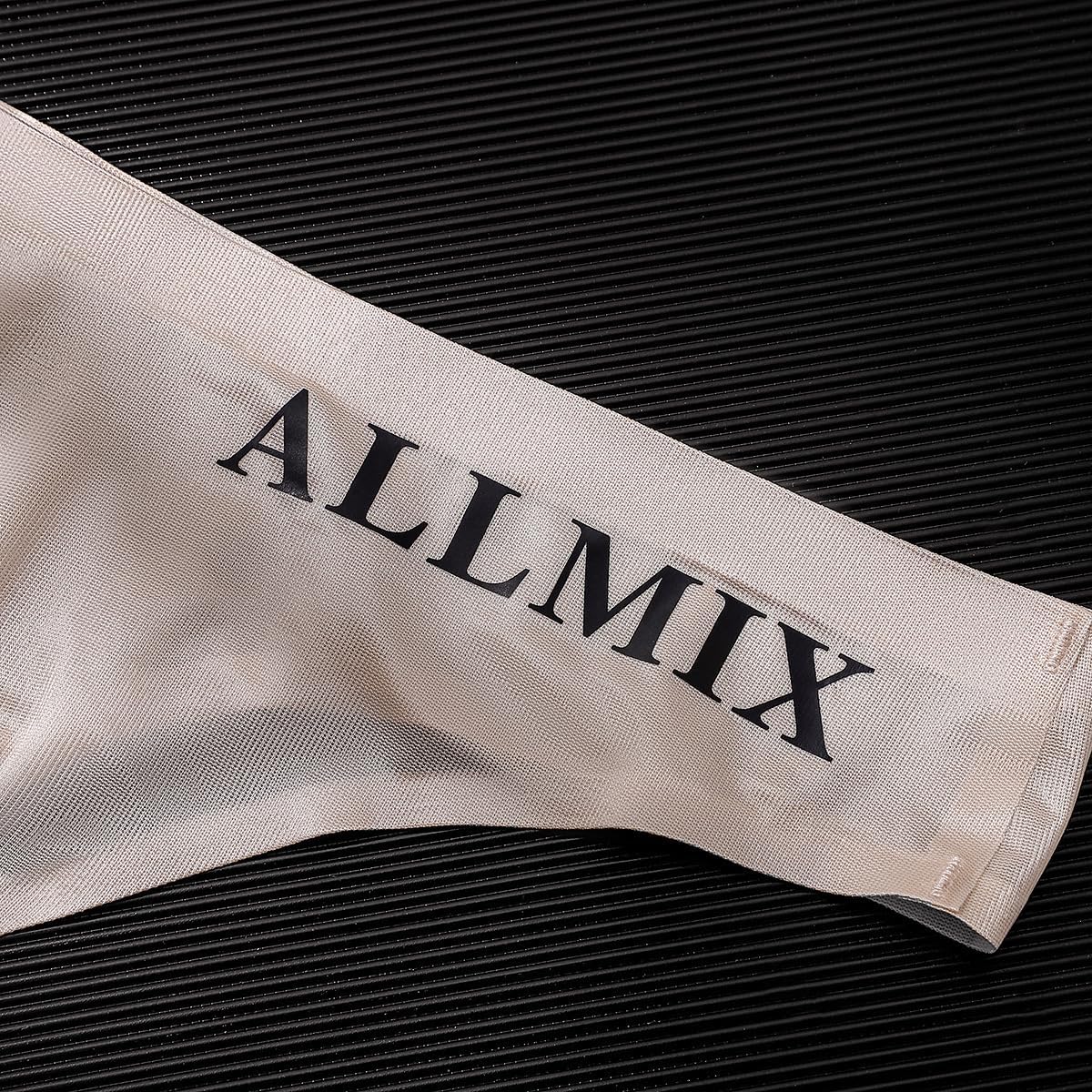 Men's Brief Underwear Ice Silk See Through Sexy Underpants Sports Letter Thong Underwear Seamless Thong Bikini - Image 2