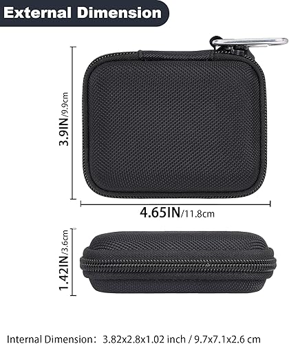 Miniatura 5 de Aenllosi Funda de transporte rígida compatible con Crucial X9  X9 Pro  X10 Pro 1TB2TB4TB SSD portátil, unidad de estado sólido externa USB 3.2 y