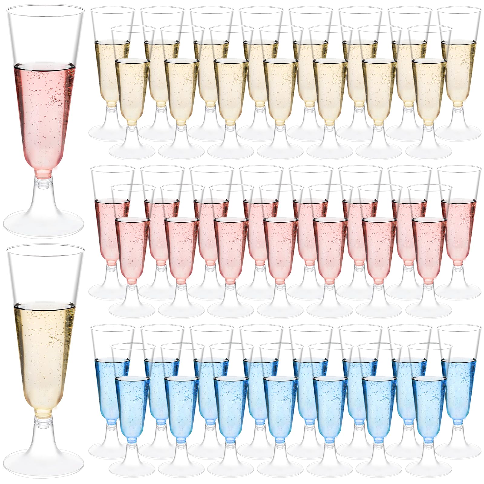 Disposable Champagne Flutes - 40 Pack -12