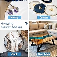 Vista 7 de Suzzam Resina epoxi Kit de resina epoxi transparente de 68 onzas, alto brillo y resistente a los rayos UV, sin burbujas y antiamarilleamiento