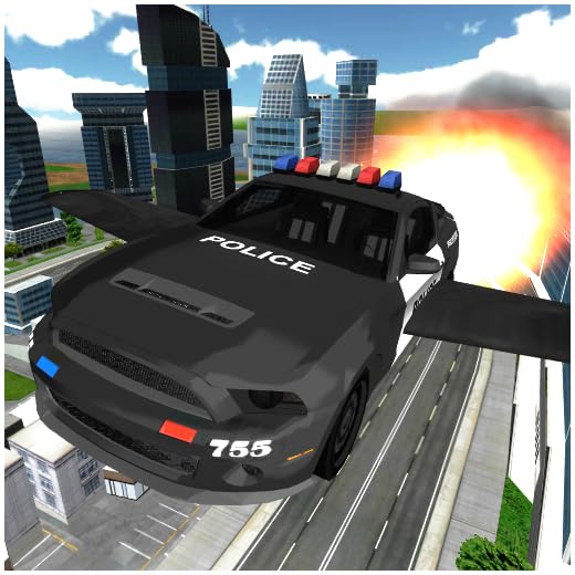 Flying Police Car Chase