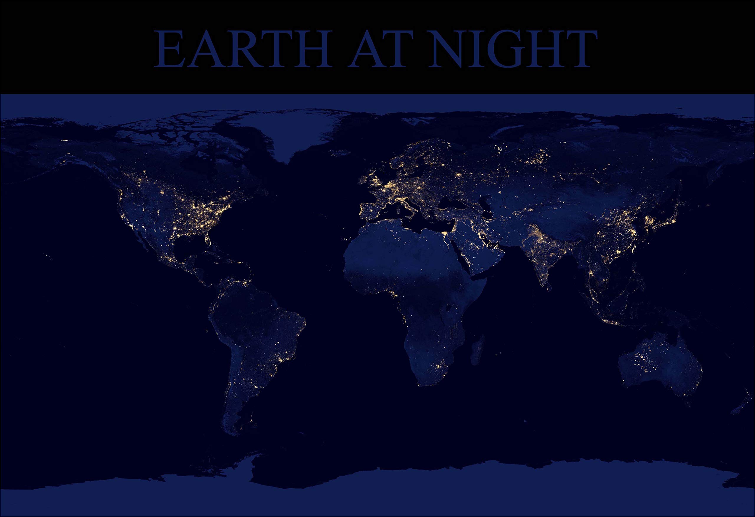 New Horizon Aviation, LLC Earth at Night Fine Art Print
