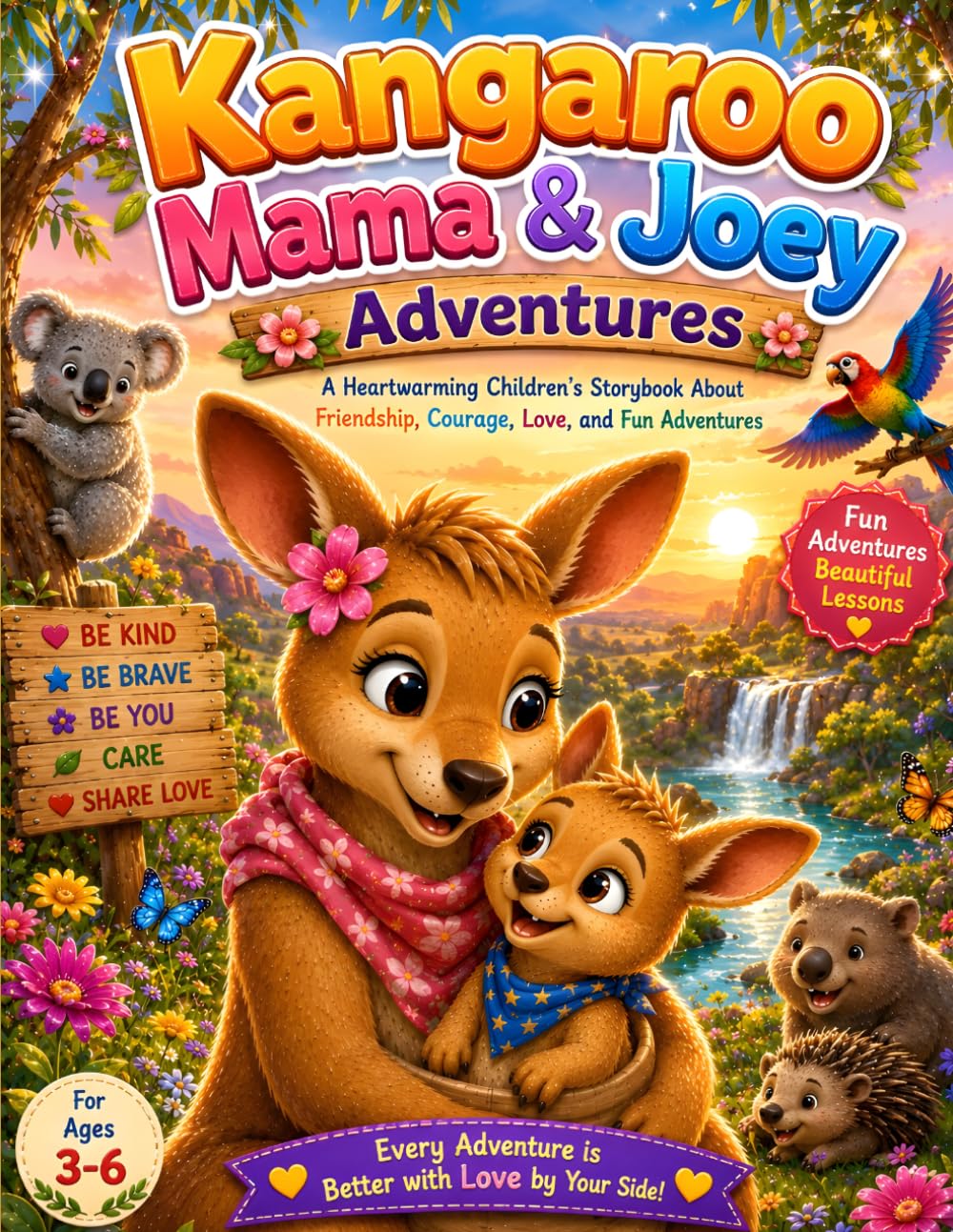 Kangaroo Mama & Joey Adventures: A Heartwarming Children’s Storybook About Friendship, Courage, Love, and Fun Adventures