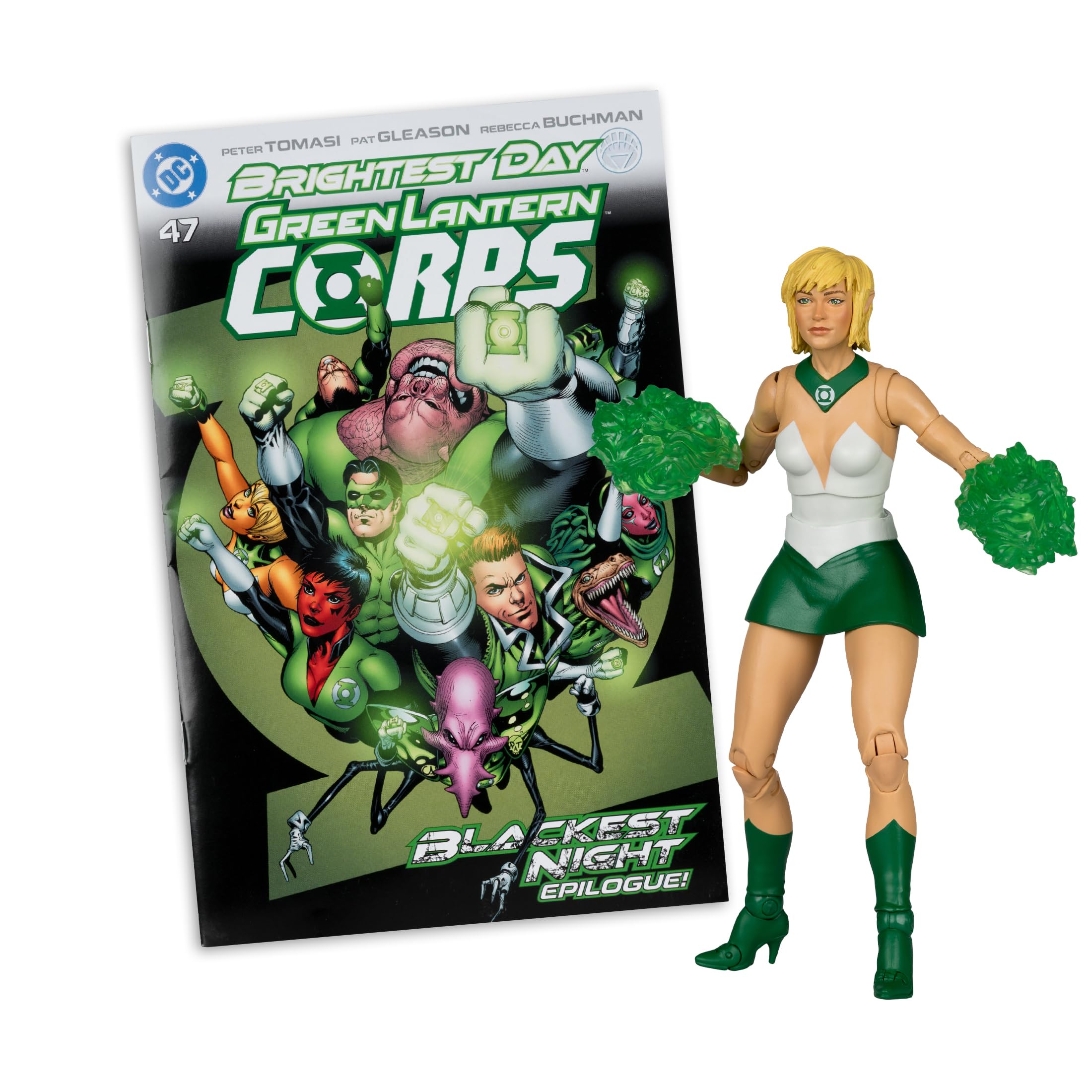 DC Direct Page Punchers Arisia (Green Lantern Corps #47) 7in Action Figure with Comic