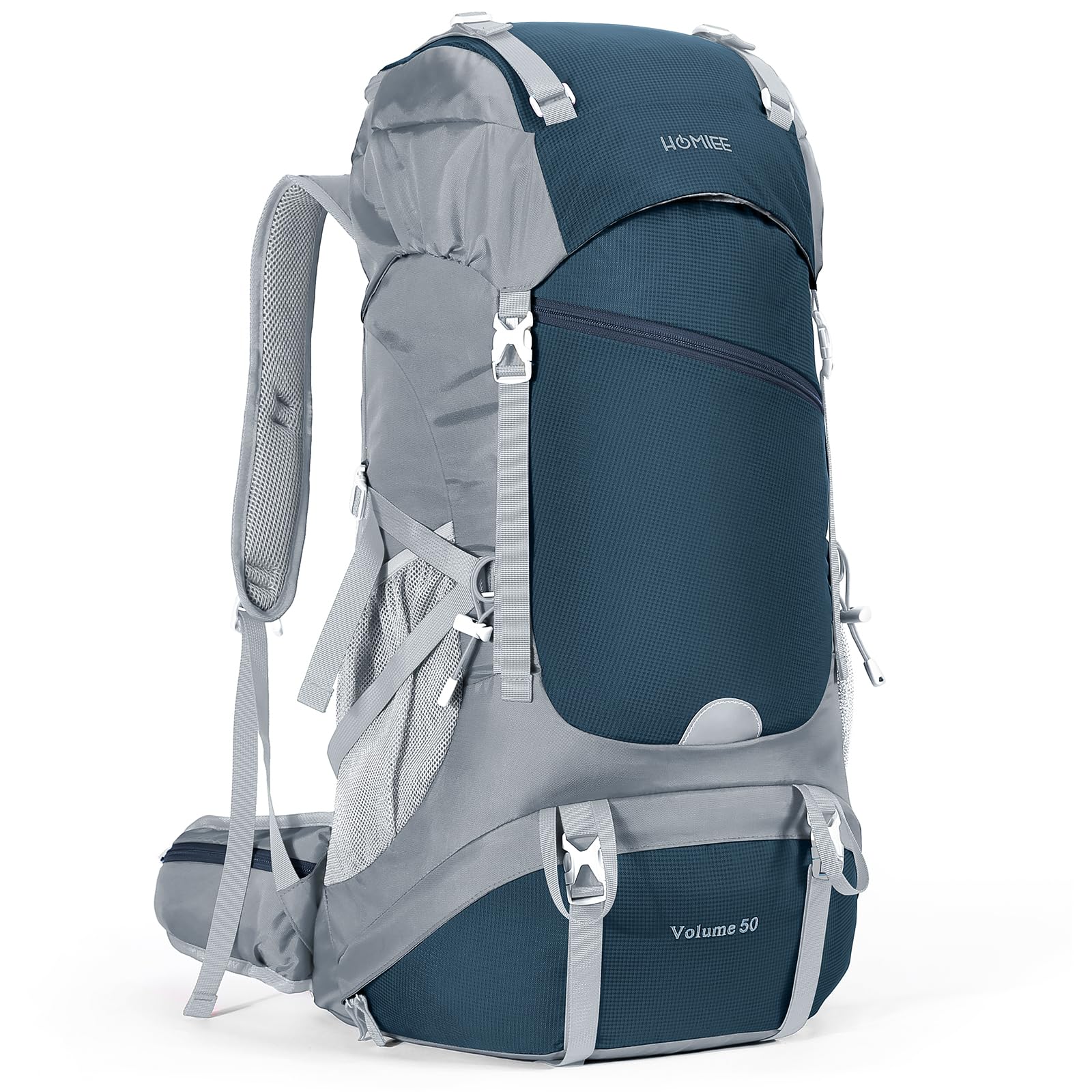 HOMIEE Zaino da Trekking 50L 60L Zaini da Escursionismo Zainetto Leggero Zaino Viaggi di Campeggio Montagna con parapioggia Zaino per Alpinismo Impermeabile Daypack da Arrampicata