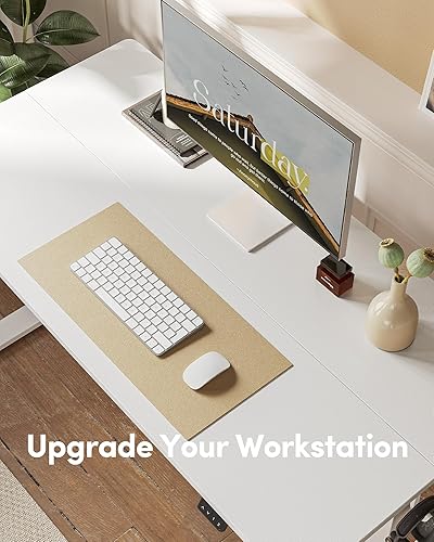 Miniatura 39 de FEZIBO - Escritorio eléctrico ajustable para trabajar sentado o de pie, 40 x 24 pulgadas, para oficina en casa, escritorio ergonómico para Negro