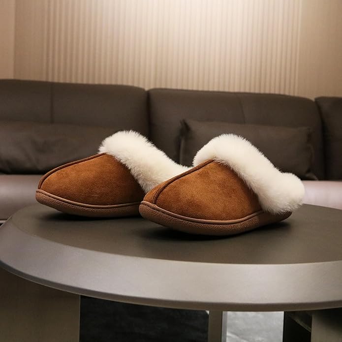 Jerzmy Pantuflas Mujer Memory Foam Suede Piel Sintética miniatura 3