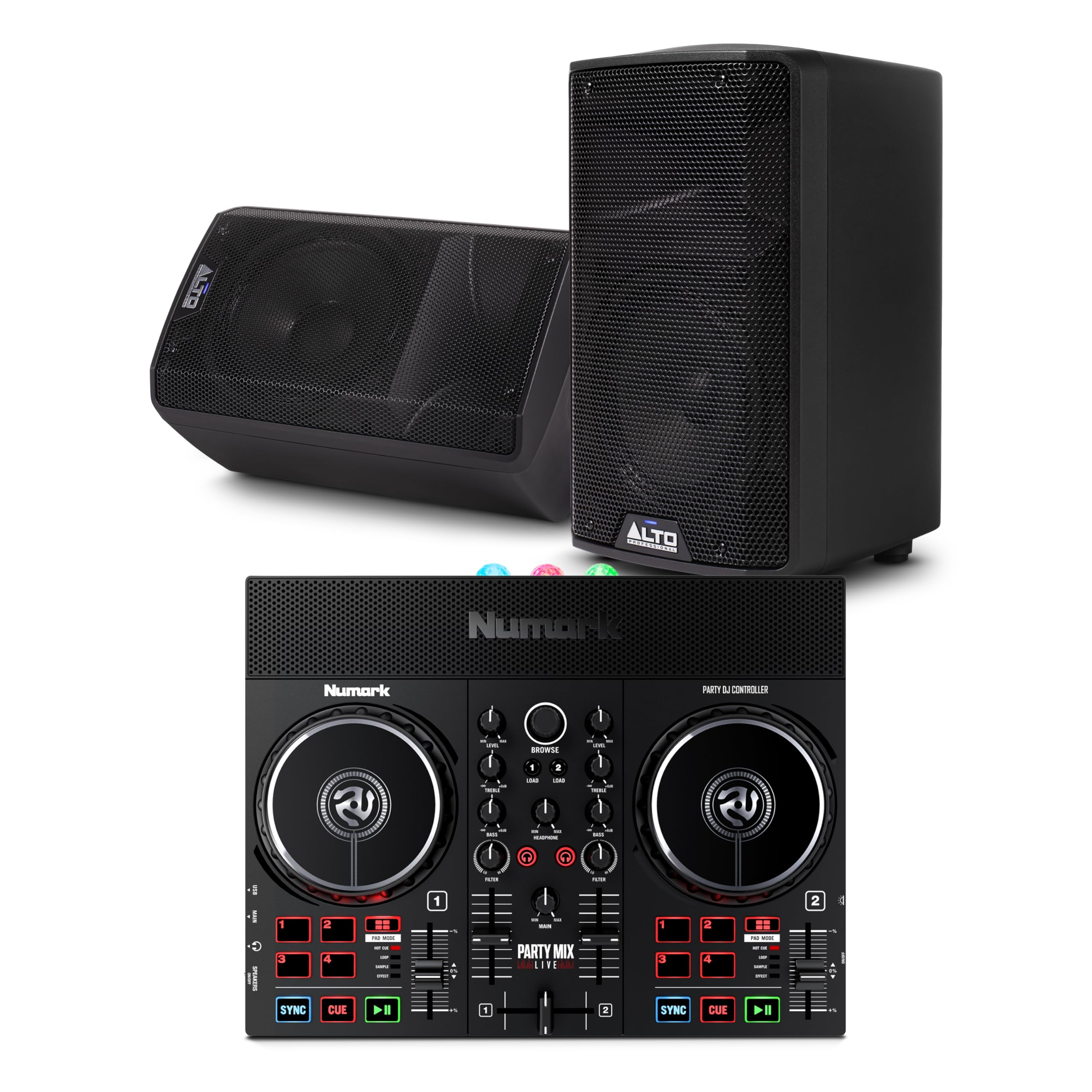Pack Contrôleur DJ Party Mix Live avec Enceintes Actives - 8