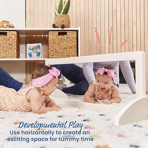 Miniatura 4 de ECR4Kids Espejo bidireccional de un solo lado para niños, muebles para niños, lavado blanco