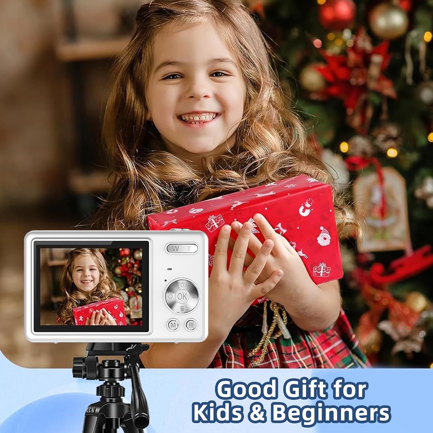 Top | Digital Camera, FHD 1080P Point and Shoot Kids Camera with 16X Zoom, Anti-Shake, 32GB Card - Compact Kids Digital Camera Gift for Boys, Girls | 32GB | 1080P 2026 - view 2