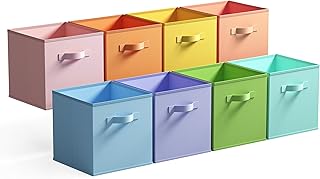 12 Bathroom Cabinet Ideas for Practical Organized Everyday Use 68 GRANNY SAYS 13 Inch Cube Storage Bins, Colorful Cube Storage Organizer, ...