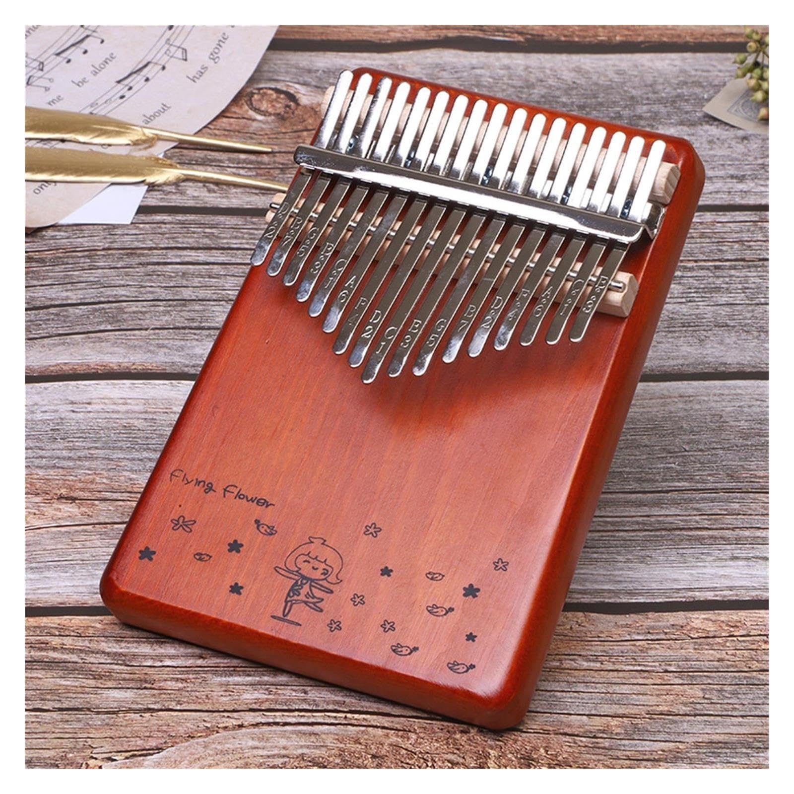 Solidna Kalimba 17 Uwaga Przenośna Kalimba