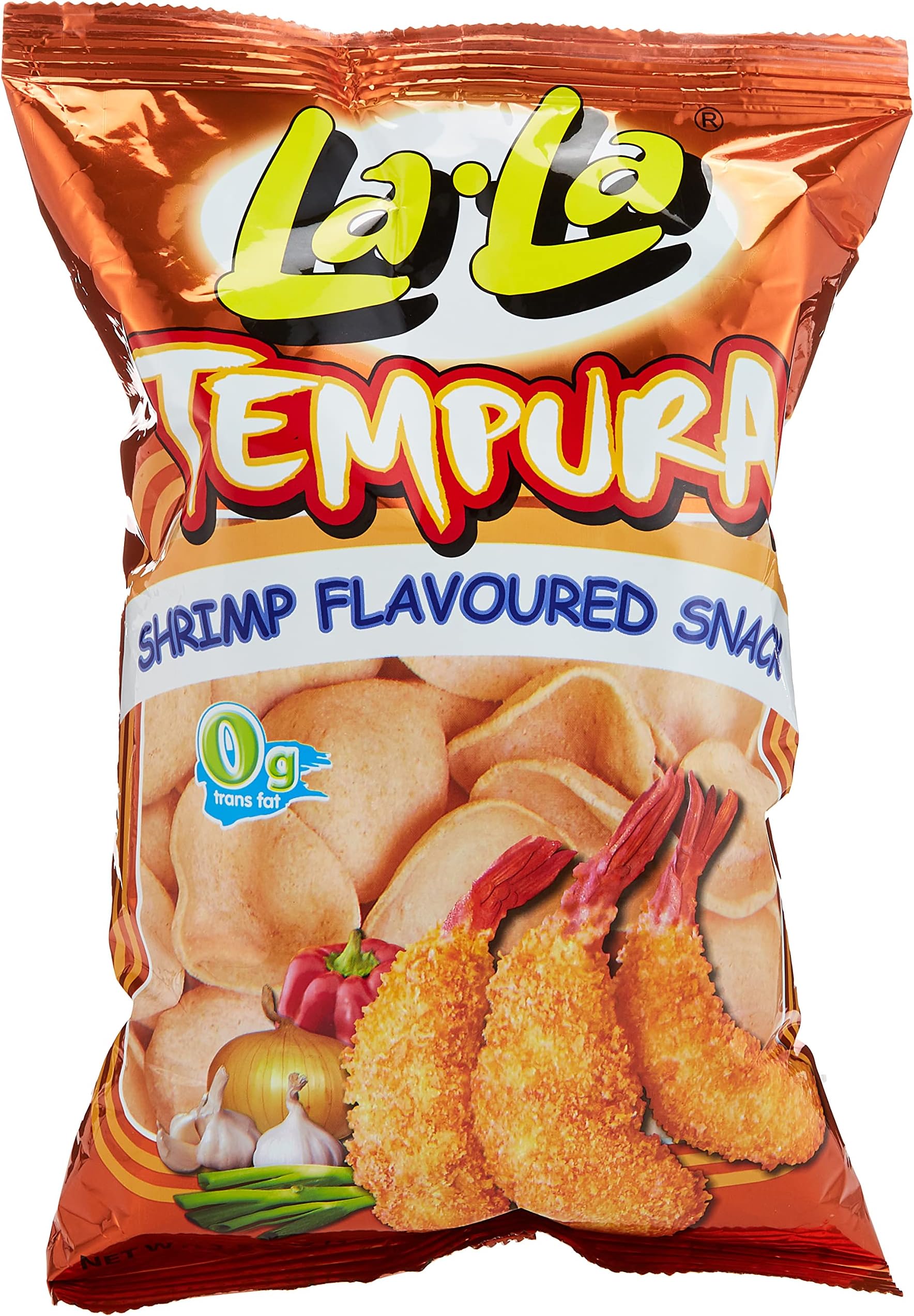Newton La La Tempura Shrimp Flavored Snack,3.52oz 100g, Light Brown