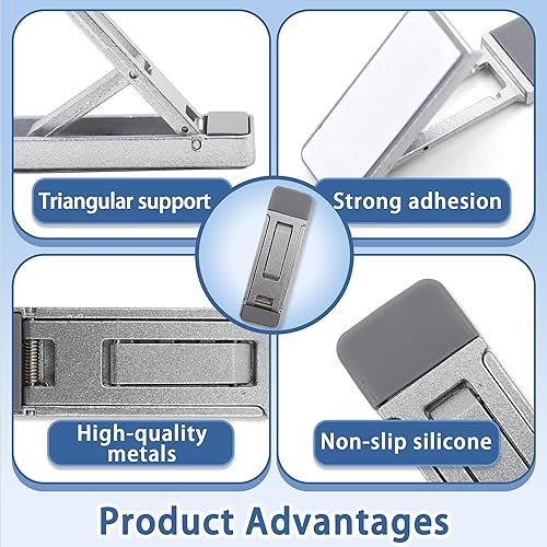 Miniatura 2 de 2 soportes de teclado pequeños para escritorio, elevador de teclado portátil para escritorio con 3 ángulos ajustables, elevador de computadora