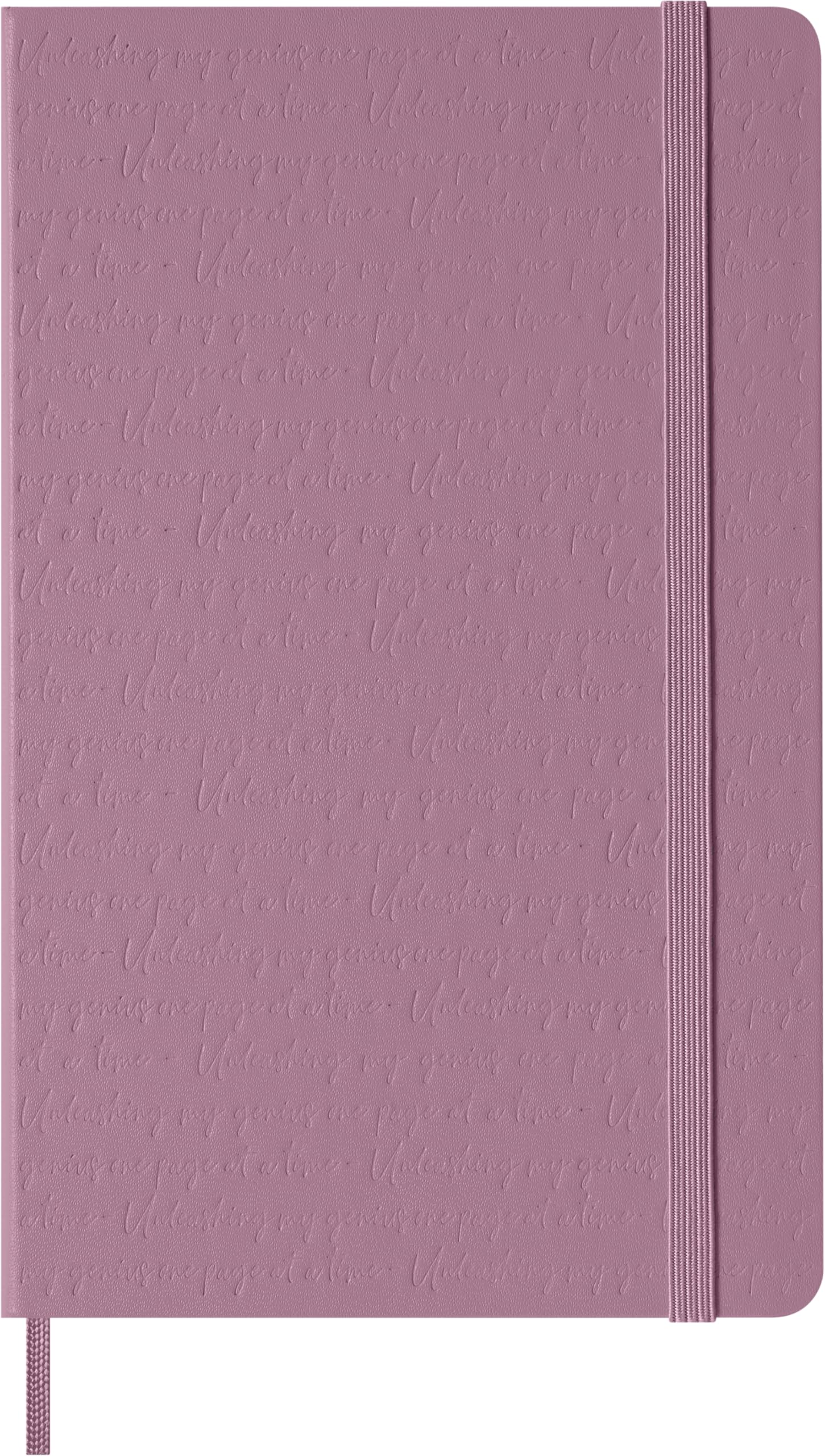 Moleskine Classic Notebook - Blank Pages with Hard Cover and Elastic Closure, Majestic Pink Color, Large Size 13 x 21 cm