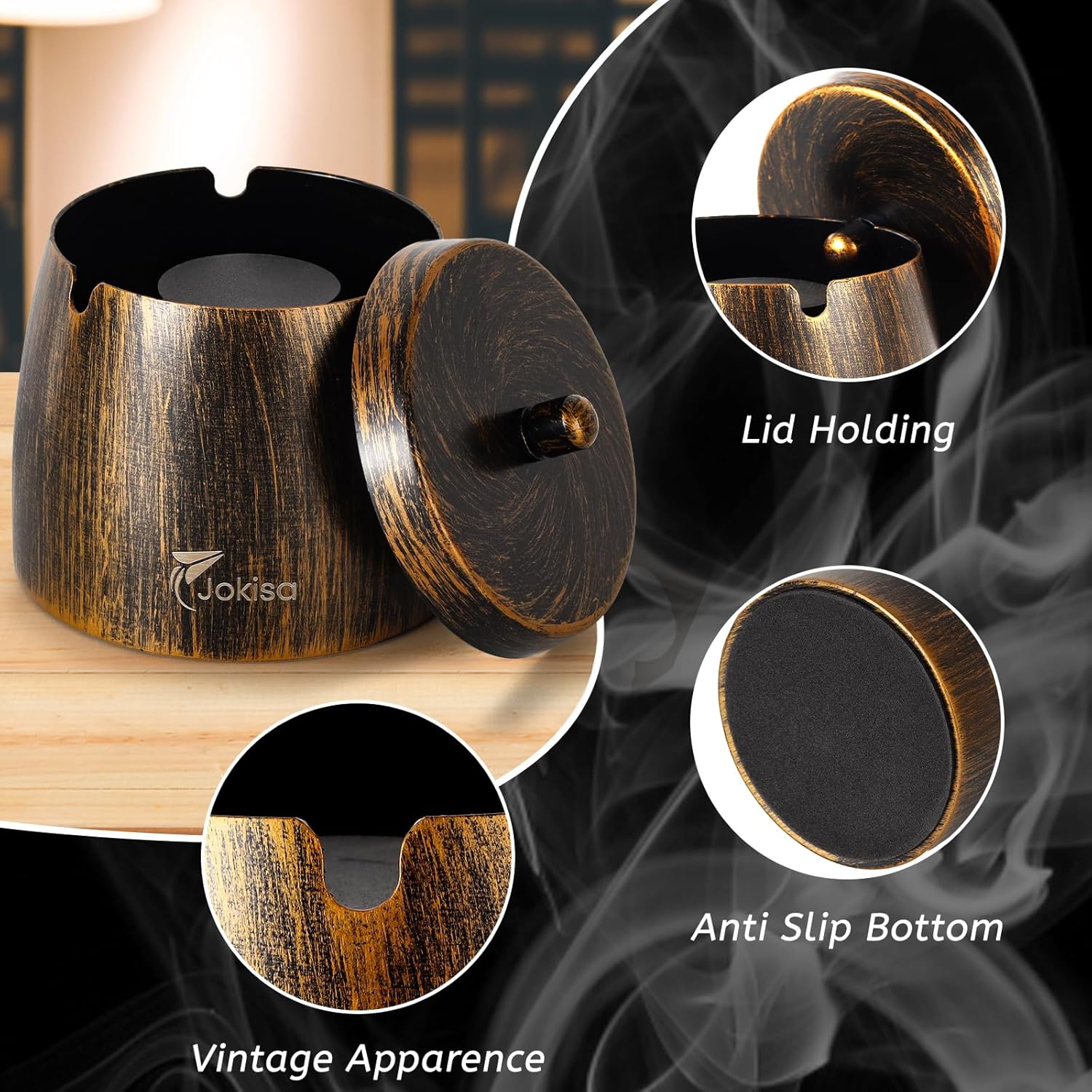 Stilvolle Edelstahl-Aschenbecher für drinnen & draußen: 2er Set im Test