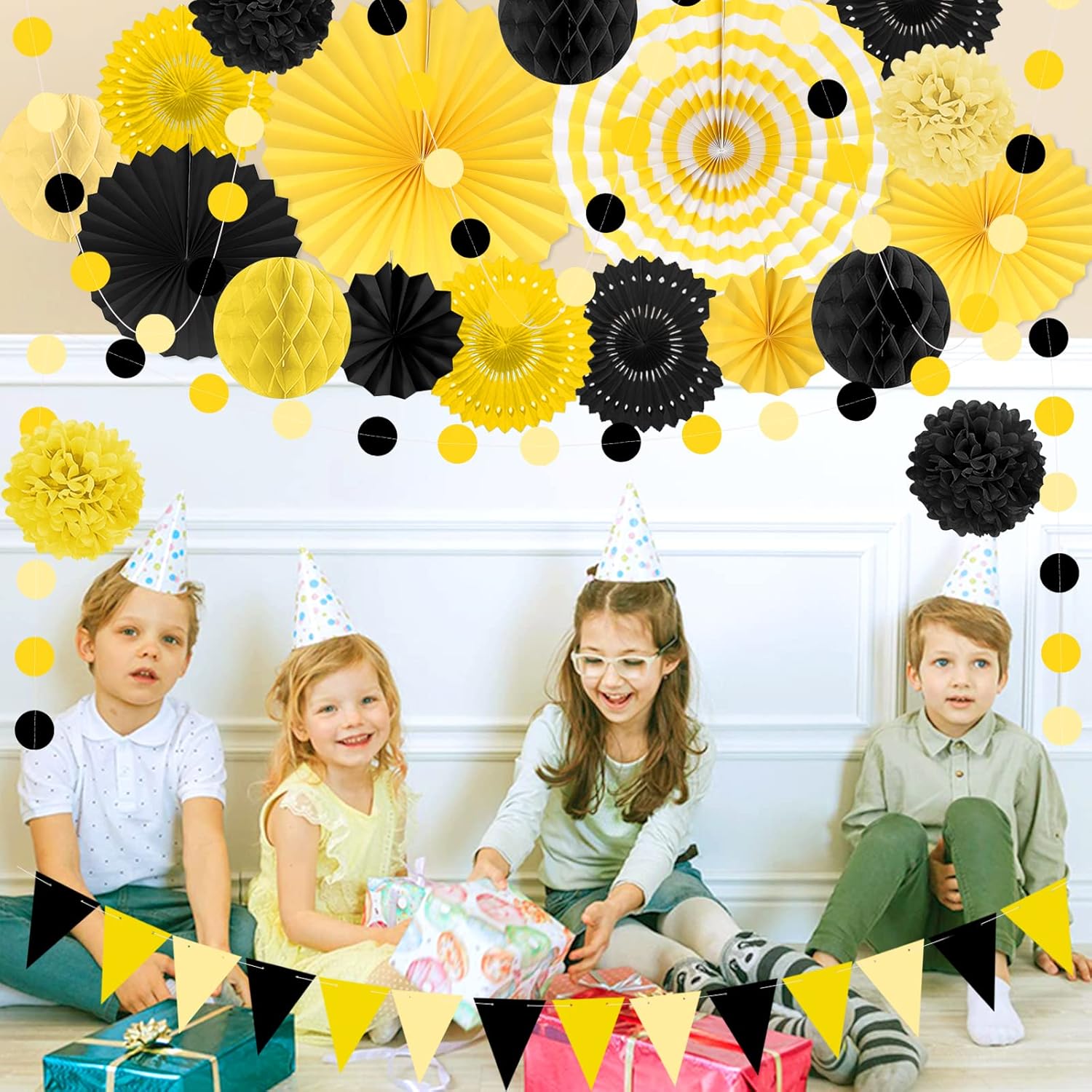 Black and Yellow Party Decoration