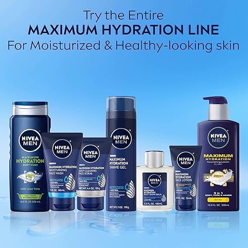 Miniatura 14 de NIVEA MEN Loción facial de máxima hidratación, loción facial con protector solar SPF 15 de amplio espectro para hombres, paquete de 4 tubos de 2.5