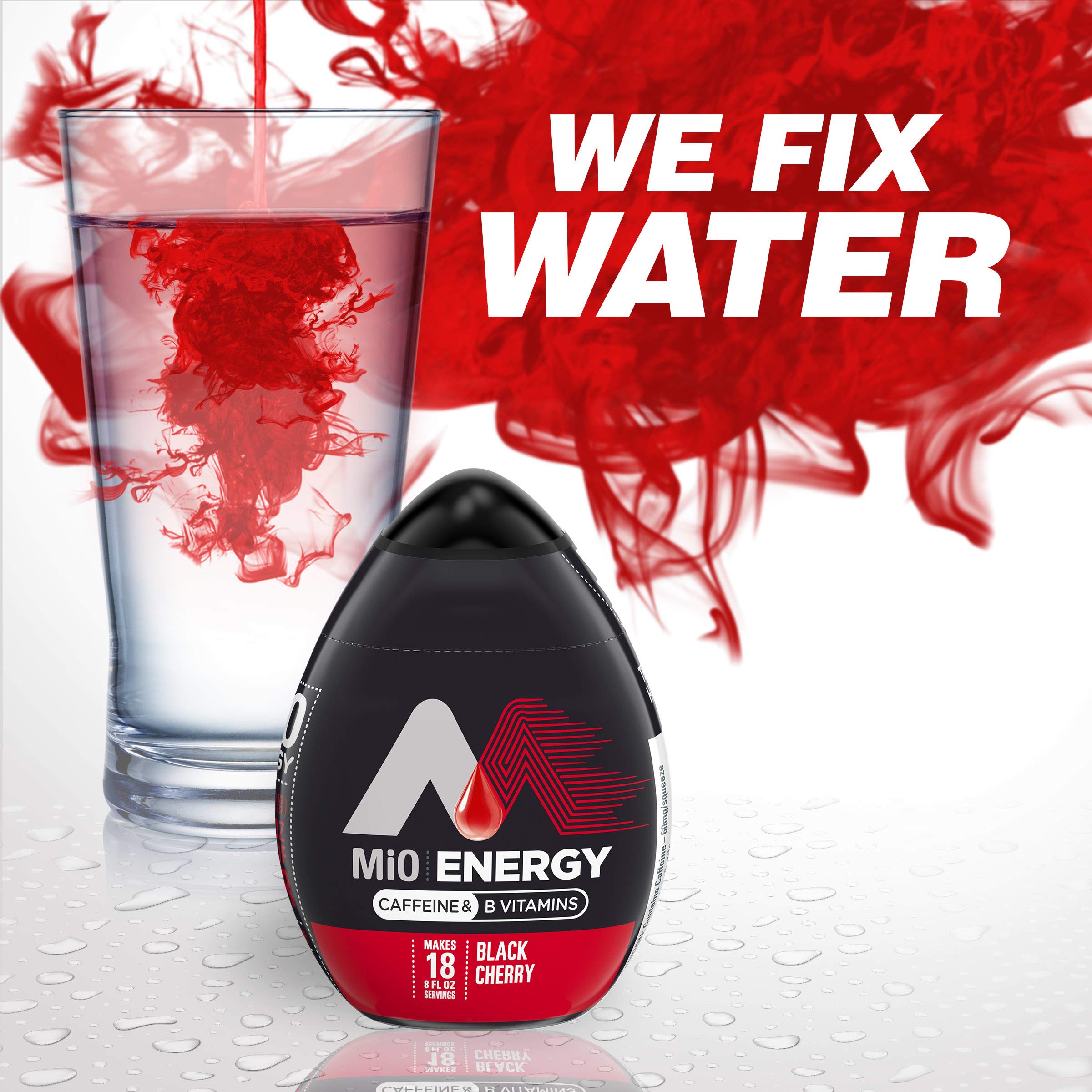 MiO Energy Black Cherry Naturally Flavored Liquid Water Enhancer 12