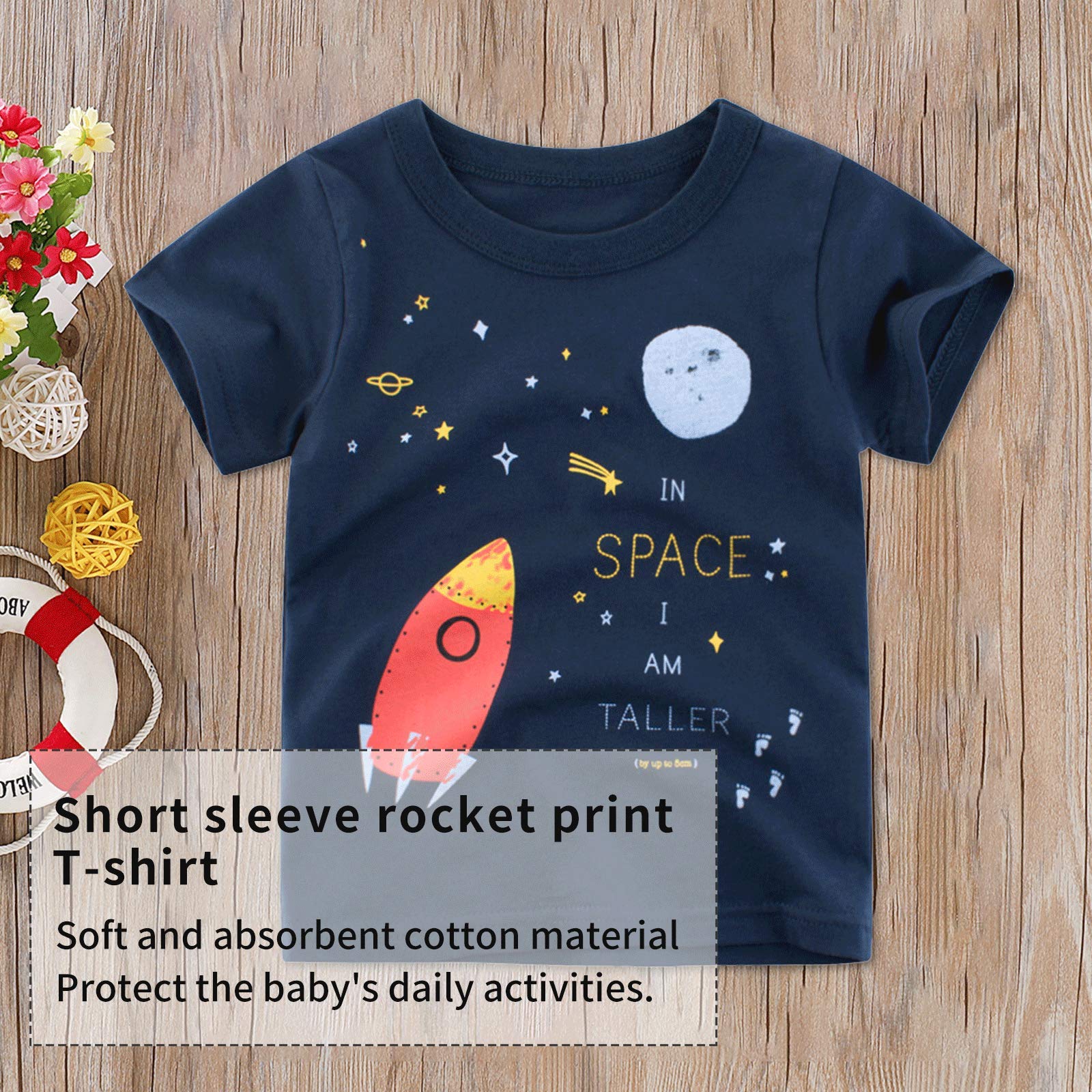 T-shirt dziecięcy, bawełniany, z uroczym wzorem zwierzęcym z kreskówek, uniseks, dla dzieci w wieku 1-7 lat