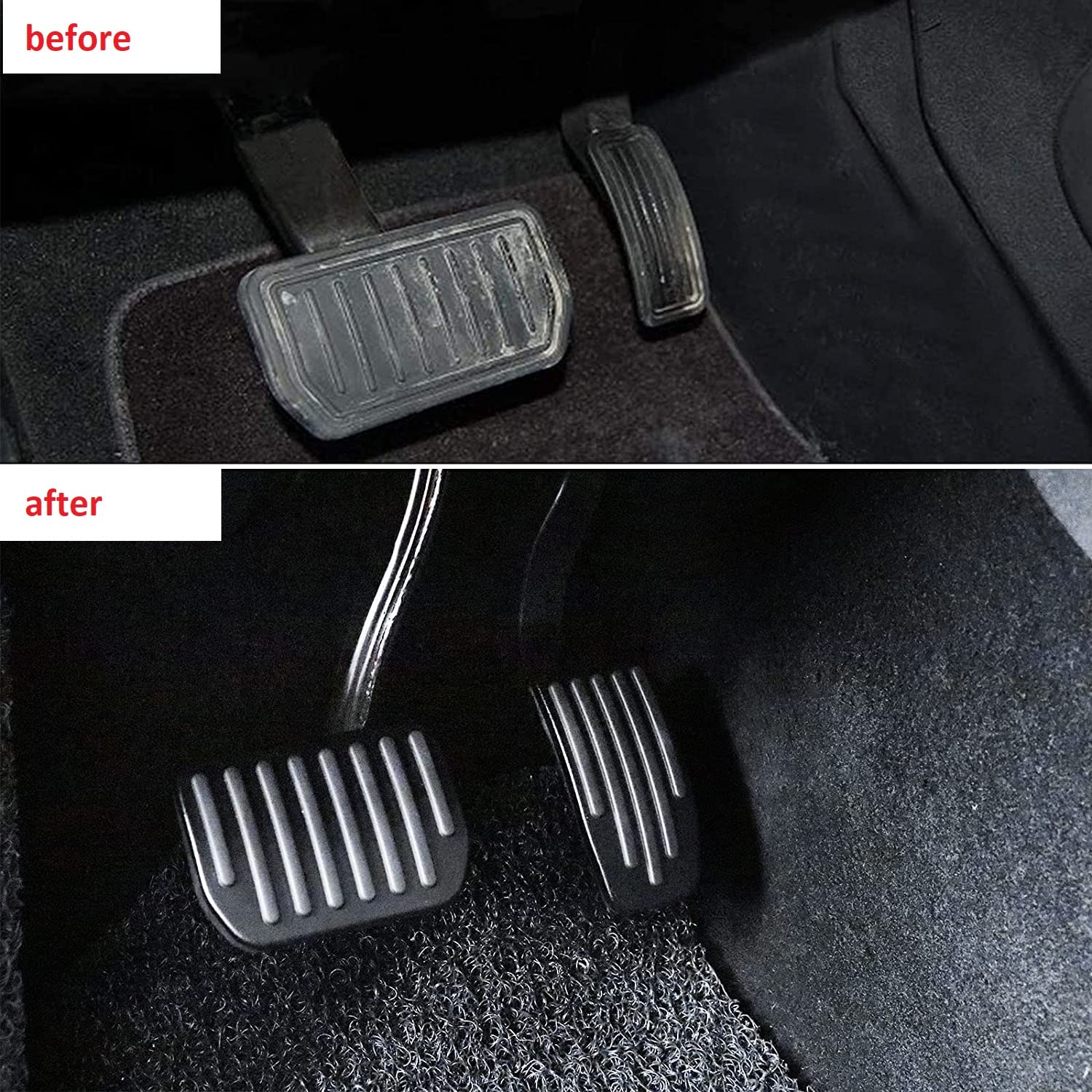 Godimg Lot de 2 couvre-pédales de frein et d'accélérateur pour Tesla Model 3 Model Y 2017-2023 Godimg Lot de 2 couvre-pédales de frein et d'accélérateur pour Tesla Model 3 Model Y 2017-2023