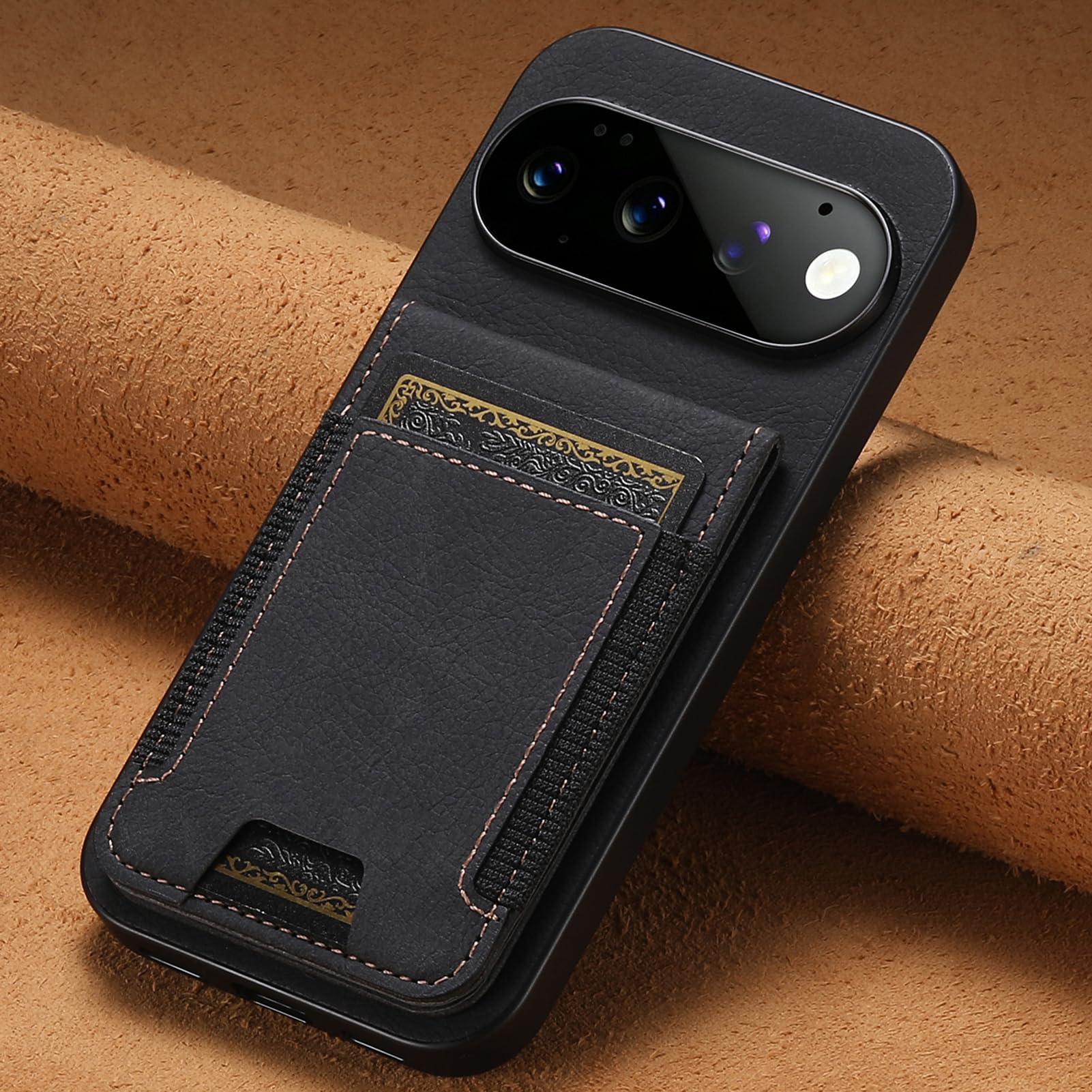 Cienkie etui do Google Pixel 11ProXL/11 Pro/11, skórzane przegródki na